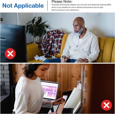 BlitzMax Bluetooth 5.2 Transmitter Receiver, 2-in-1 Bluetooth Adapter, Low Latency Bluetooth aptx Adaptive Audio Adapter with 3.5mm Cable, RCA, SPDIF, for TV/Speaker/Home Stereo/Laptop in Kuwait