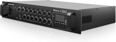 Sound Town 60W 2-Zone 70V/100V Commerical Power Amplifier with Bluetooth, Aluminum, for Restaurants, Lounges, Bars, Pubs, Schools and Warehouse (PAC80-2) in Kuwait