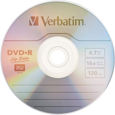 Verbatim® Life Series DVD+R Spindle, Pack Of 50 in Saudi Arabia