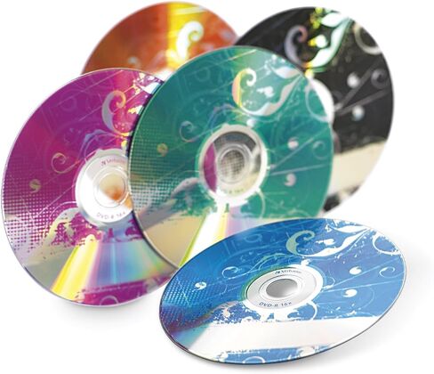 Verbatim 97503 DVD-R 4.7GB 16x Kaleidscope قرص وسائط قابل للتسجيل - 20 قرصًا محوريًا - ألوان متنوعة in Saudi Arabia