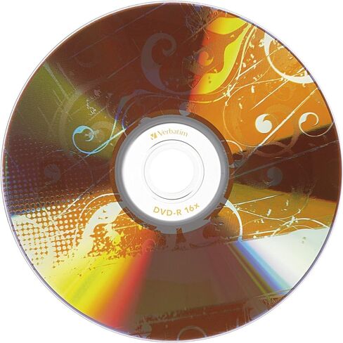 Verbatim 97503 DVD-R 4.7GB 16x Kaleidscope قرص وسائط قابل للتسجيل - 20 قرصًا محوريًا - ألوان متنوعة in Saudi Arabia