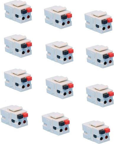 DIYTECH 5 Pack Spring Loaded Speaker Keystone Jack, Female to Female in Kuwait