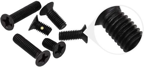 SUNQQA 20/50/100Pcs Laptop Repair Fastener Screws Flat Head Screw Phillips Screws Computer Screws M1 M1.2 M1.4 M1.6 M2 M2.5 M3 M4 (Length : 25mm 20Pcs, Size : M4) in Saudi Arabia