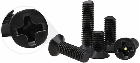 SUNQQA 20/50/100Pcs Laptop Repair Fastener Screws Flat Head Screw Phillips Screws Computer Screws M1 M1.2 M1.4 M1.6 M2 M2.5 M3 M4 (Length : 25mm 20Pcs, Size : M4) in Saudi Arabia