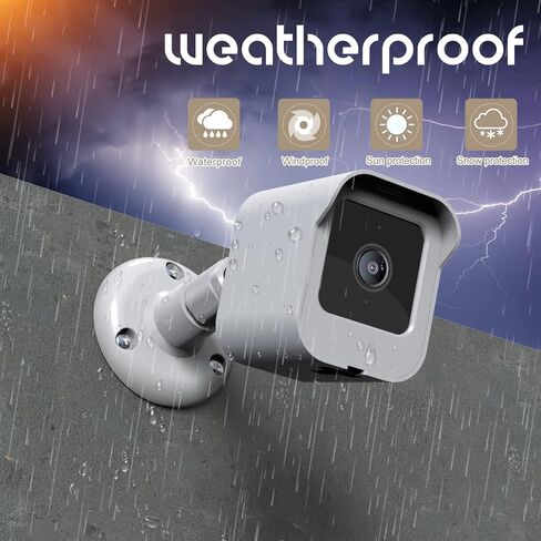 Wall Mount for Wyze Cam V3 , Outdoor and Indoor Weatherproof Protective Housing with 360 Degree Adjustable Mount Bracket, Home Security Camera System Accessories (WHITE-3Pack) in Kuwait