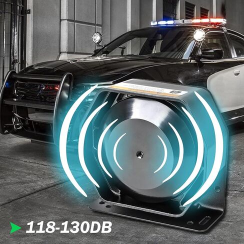 Police Siren 8 Tones Warning Emergency Siren PA System with Handheld Microphone 12V 200W for Police car,The Ambulance,Fire Truck,Engineering Vehicle in Kuwait