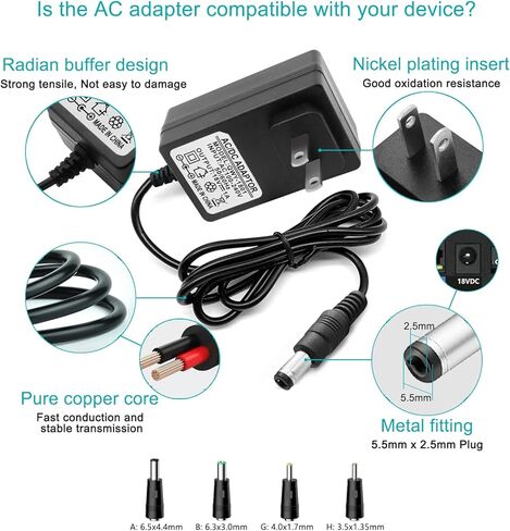 محول امداد طاقة تيار متردد بتيار مستمر 18 فولت مناسب لصندوق فضلات القطط ذاتي التنظيف من بيت سيف سكوب فري PAL00-14243 PAL00-16527 RFA-516 PAL00-15342 14242 PetSafe RFA-515 محول امداد صندوق فضلات القطط in Kuwait