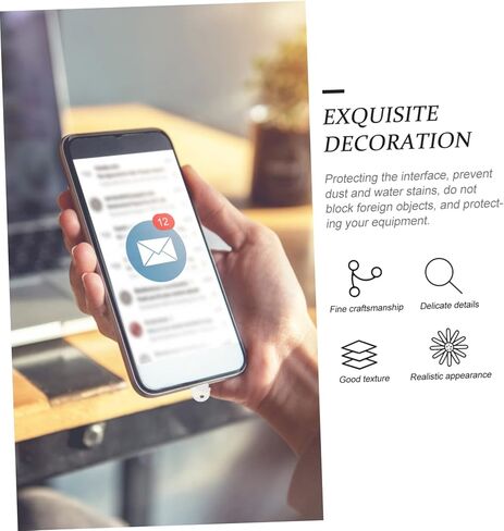 WOONEKY 10pcs Mobile Dust Plugs Cell Phone Accessories Charging Plug PVC Fittings Cover for Phone Mobile Phone Plug USB Cover Cap Plugs Dust Cover Anti-dust Plug Plug Cover USB in Kuwait