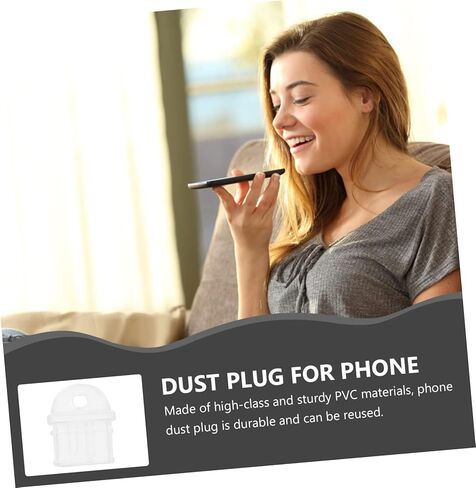 WOONEKY 10pcs Mobile Dust Plugs Cell Phone Accessories Charging Plug PVC Fittings Cover for Phone Mobile Phone Plug USB Cover Cap Plugs Dust Cover Anti-dust Plug Plug Cover USB in Kuwait