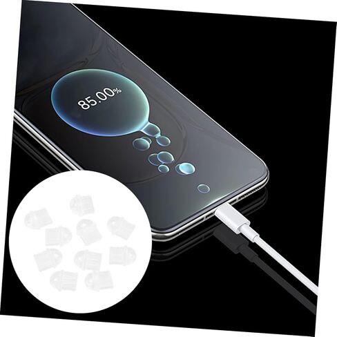 WOONEKY 10pcs Mobile Dust Plugs Cell Phone Accessories Charging Plug PVC Fittings Cover for Phone Mobile Phone Plug USB Cover Cap Plugs Dust Cover Anti-dust Plug Plug Cover USB in Kuwait