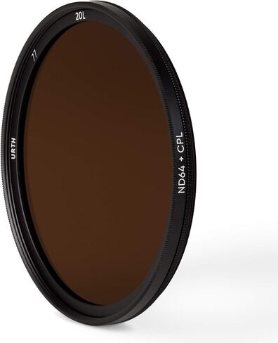 Urth 95mm CPL + ND64 Lens Filter (Plus+) — 20-Layer Nano-Coated Camera Lens Filter for Enhanced Polarization and Neutral Density Control in Saudi Arabia