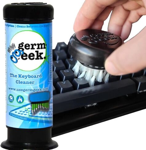 Germ Geek The Keyboard Cleaner منظف الغبار العالمي للوحة مفاتيح الكمبيوتر | إزالة الغبار عن الكمبيوتر المحمول | طقم تنظيف إلكترونيات المكتب، مزيل غبار الكمبيوتر in Kuwait