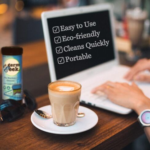 Germ Geek The Keyboard Cleaner منظف الغبار العالمي للوحة مفاتيح الكمبيوتر | إزالة الغبار عن الكمبيوتر المحمول | طقم تنظيف إلكترونيات المكتب، مزيل غبار الكمبيوتر in Kuwait