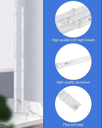 شرائط الإضاءة الخلفية LED ULXIOM SVH750A76 متوافقة مع Hisense HD750S3U81-TAB1 CRH-BX75S3U813030T14069B8-REV1.3، استبدل 75H6570G 75R6E3 75H6510G 75E3D 75A6G، 14 قطعة in Kuwait