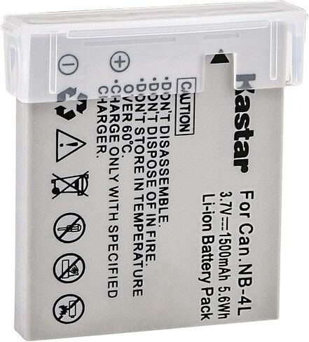 Kastar AC Wall Battery Charger Replacement for Canon PowerShot ELPH 300 HS, PowerShot ELPH 310 HS, PowerShot ELPH 330 HS, VIXIA mini, IXY Digital 10, IXY Digital 40, IXY Digital 45 Camera in Kuwait