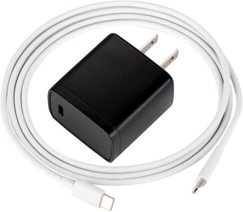 شاحن USB C لجهاز Fire HD 10/10 Plus/10 Kids الجيل الحادي عشر، Fire HD 8/8 Plus/8 Kids الجيل العاشر، Fire 7/7 Kids Tablet الجيل الثاني عشر، محول طاقة 18 وات مع كابل شحن سريع USB-C بطول 5 أقدام in Kuwait