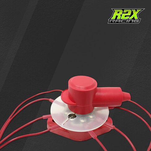 كتلة تقاطع توزيع الطاقة - 8 محطات توصيل 12 فولت مع التمهيد العازل وقرص الحماية - صنع في الولايات المتحدة الأمريكية (أسود، 1/4 بوصة) in Kuwait