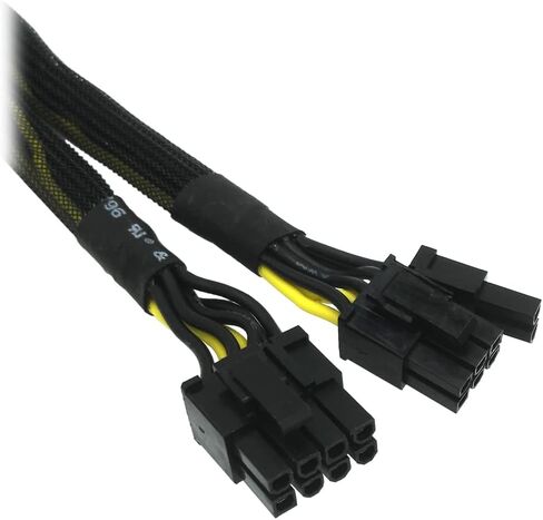 COMeap 8 Pin PCIe Splitter Cable, GPU VGA PCIe Female to Dual 8 Pin (6+2) Male PCI Express Power Adapter Braided Extension 9 inches (23cm) in Kuwait