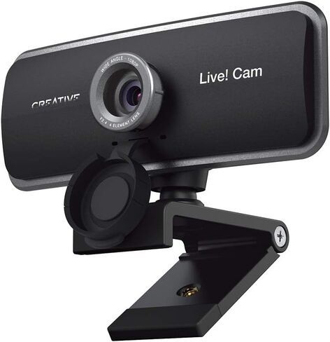 Creative Live! Cam Sync V3 2K QHD Webcam with 4X Zoom | 2K QHD Webcam, 4X Digital Zoom, Dual Microphones, Plug-and-Play, PC, Meetings in Kuwait