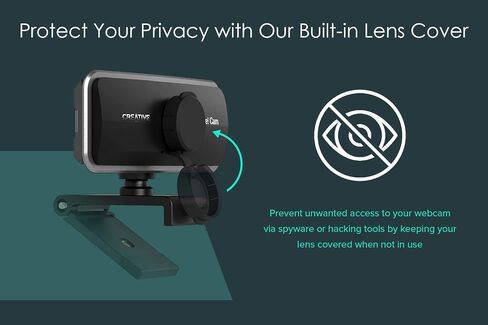 Creative Live! Cam Sync V3 2K QHD Webcam with 4X Zoom | 2K QHD Webcam, 4X Digital Zoom, Dual Microphones, Plug-and-Play, PC, Meetings in Kuwait