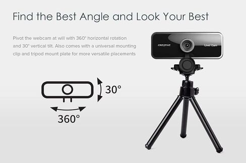 Creative Live! Cam Sync V3 2K QHD Webcam with 4X Zoom | 2K QHD Webcam, 4X Digital Zoom, Dual Microphones, Plug-and-Play, PC, Meetings in Kuwait