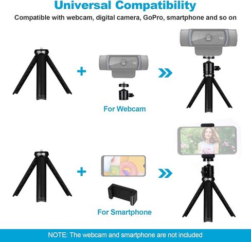 NexiGo 1080P Webcam Kits, N930w HelloCam with Windows Hello, True Privacy, Automatic Electronic Shutter, Computer Camera, Lightweight Mini Tripod, for Zoom/Skype/Teams in Saudi Arabia