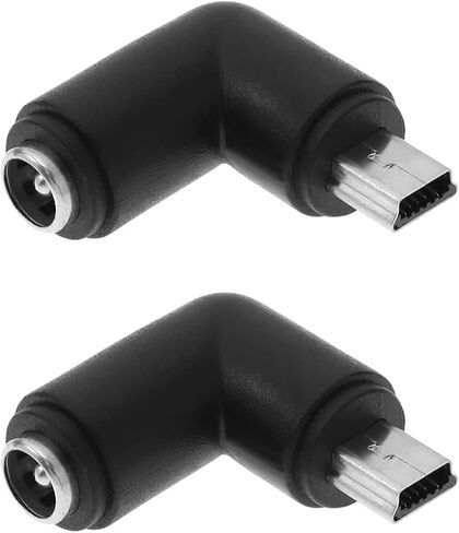 2 قطعة تيار مستمر 5.5x2.1 مللي متر إلى محول USB صغير 90 درجة تيار مستمر صغير محول الطاقة موصل شحن التيار الكهربائي للأجهزة الكهربائية الصغيرة الهواتف المحمولة in Saudi Arabia