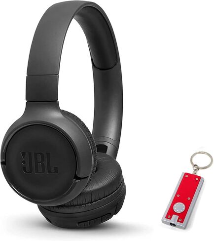 JBL Tune 500BT - On-Ear Wireless Bluetooth Headphones, Includes LED Flashlight Key Chain Bonus (Pink) in Saudi Arabia