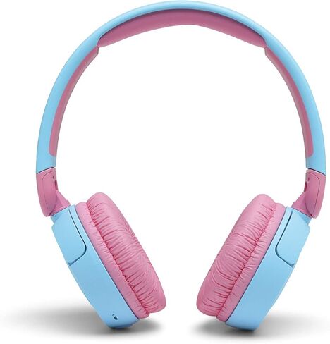 JBL Jr310BT Kids Wireless On-Ear Headphones - Bluetooth Headphones with Microphone, Safe Sound Under 85dB Volume, 30H Battery, Foldable, Comfort, Easy, Soft, Cool Colors (Red), Small in Saudi Arabia