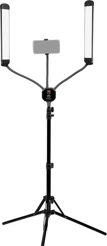 Fotodiox Selfie Starlite Stix Vlog Light Kit w/Tripod - 2X 11in Bi-Color Dimmable LED Wand Lights for Portrait, Photography, Makeup, YouTube, Live Streaming Video and More in Saudi Arabia