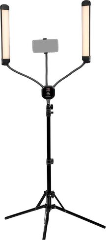 Fotodiox Selfie Starlite Stix Vlog Light Kit w/Tripod - 2X 11in Bi-Color Dimmable LED Wand Lights for Portrait, Photography, Makeup, YouTube, Live Streaming Video and More in Saudi Arabia