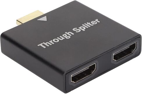 Portable HDMI Splitter 1 in 2 Out, 1x2 1080P HD HDMI Splitter for Dual Monitors, HDMI Audio Video Splitter for 1 PC to 2 TV, Support Only One HDMI Displays Active in Saudi Arabia