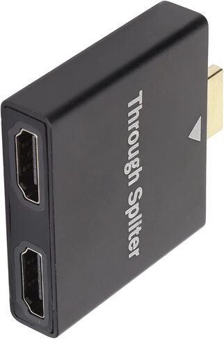 Portable HDMI Splitter 1 in 2 Out, 1x2 1080P HD HDMI Splitter for Dual Monitors, HDMI Audio Video Splitter for 1 PC to 2 TV, Support Only One HDMI Displays Active in Saudi Arabia