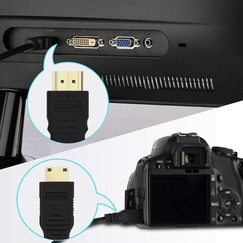 وصلة كابل فيديو NTQinParts Mini HDMI HDTV لشاشة VILVA V156F1 المحمولة مقاس 15.6 بوصة in Saudi Arabia