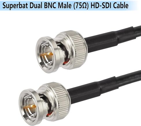كابل Superbat 3G SDI HD-SDI كابل BNC رفيع وقصير (Belden 1855A) - 2M/6ft - يدعم HD-SDI/3G-SDI/4K/8K، كابل فيديو دقيق SDI (قطعة واحدة) in Saudi Arabia