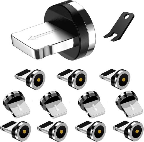 Magnetic Type C Tips With 1-Pin - 10Pcs Connector Tips Head Without Charging Cords in Saudi Arabia