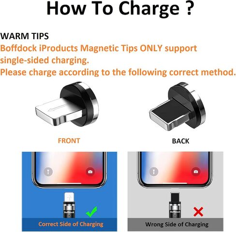 Magnetic Type C Tips With 1-Pin - 10Pcs Connector Tips Head Without Charging Cords in Saudi Arabia