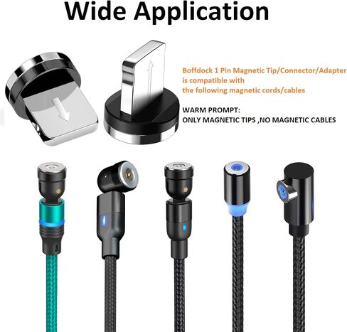 Magnetic Type C Tips With 1-Pin - 10Pcs Connector Tips Head Without Charging Cords in Saudi Arabia