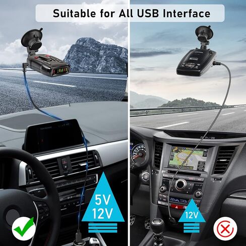 USB to RJ11 Radar Detector Power Cable 1.6ft for Escort/Uniden | Replacement cord for Escort, Radenso XP,Uniden, Beltronics,Cobra,Whistler.USB to RJ11 plug,durable,stable charging. in Kuwait