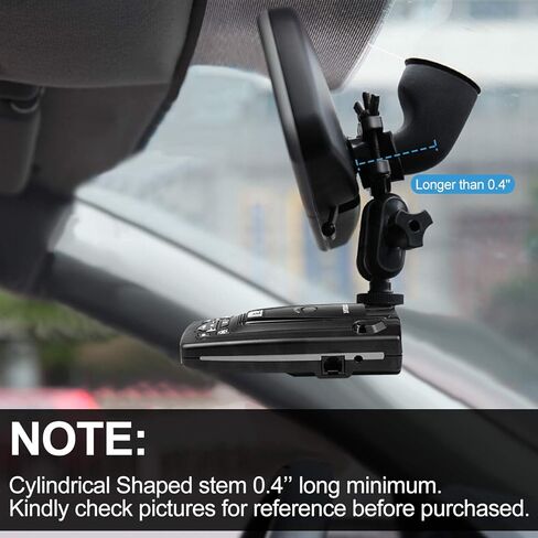 MvToe Car Rear View Mirror Radar Detector Mount for Escort Passport 9500i 8500 7500 X50 X70 X80 Solo SC S2 S3 S4 s75 55 Beltronics RX65 GX65 Red (Not for Escort IX & MAX Series) in Kuwait