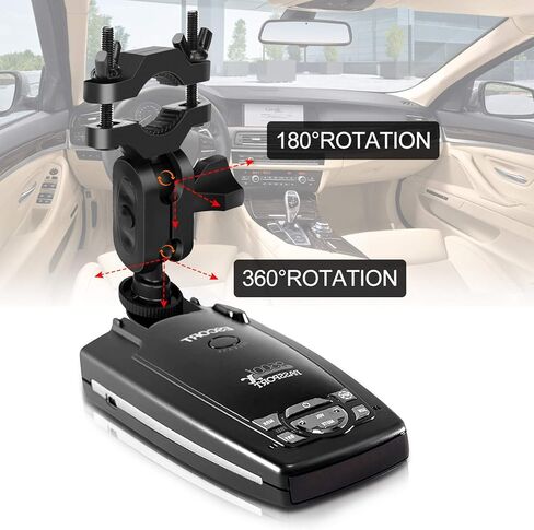 MvToe Car Rear View Mirror Radar Detector Mount for Escort Passport 9500i 8500 7500 X50 X70 X80 Solo SC S2 S3 S4 s75 55 Beltronics RX65 GX65 Red (Not for Escort IX & MAX Series) in Kuwait