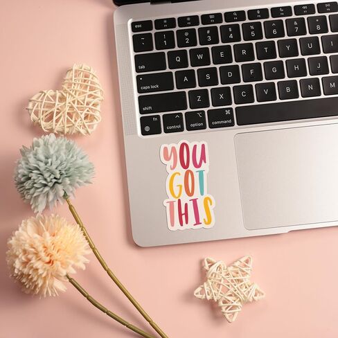 ZURRAM 3PCS Motivational Positive 3" Sticker, Vinyl Waterproof Self Care Inspirational Decal, You Got This Encouraging Quotes Sticker for Laptop Water Bottle Notebook 3 Inches in Kuwait