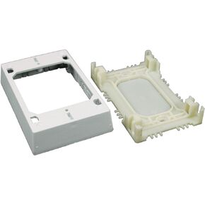 Legrand Wiremold NMW2-S Nonmetallic Raceway Toggle Switch Kit White 1 Pack | Extend Permanent Power, Plastic Raceway, Screw Installation, Paintable, Customizable Cut to Size, Surface Mount in Kuwait