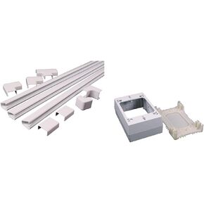Legrand - Wiremold Cable Management Kit, CordMate III, Cord Organizer and Hider, Cord Cover, Concealer, and Protector for Wall, High Capacity, C310 180 Inches in Saudi Arabia