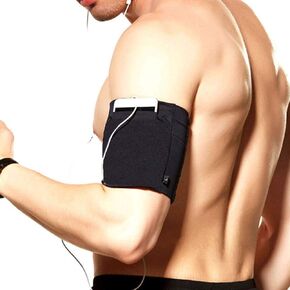 Phone Armband Sports Running Armband Lightweight Arm Band Strap Running Phone Holder Pouch Sleeve for Exercise Workout for iPhone 8/7/6/5,Samsung Galaxy S9/S8/S7,Google Pixel, A-Black, S