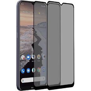 XINXUSONG 2 Pack Privacy Screen Protector Full Coverage Scratch Resistant Shatter Proof Tempered Glass Silk Print Black Protective Film For No kia G10 / Nokia G20. in Saudi Arabia