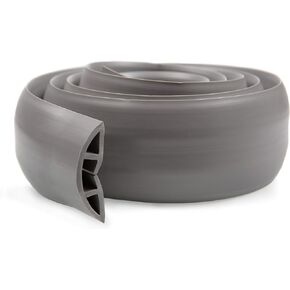 6.5 Feet Cable Protector + Cord Cover — Durable Brown PVC is Flexible, Odor Free, Easy to Unroll and Open — Conceal Wires at Home, Office, Warehouse, Workshop, Concerts in Kuwait