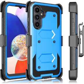Galaxy A54 5G Case, Galaxy A54 5G Holster, Tekcoo [Tshell] Shock Absorbing [Built-in Screen] [Kickstand Locking Belt] Carrying Secure Swivel Defender Full Body Cover for Samsung A54 5G Black in Kuwait