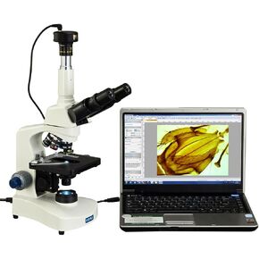 OMAX 40X-2500X Trinocular Compound Siedentopf LED Microscope with 5MP Digital Camera in Saudi Arabia
