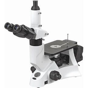 BestScope BS-6000B مجهر مركب معدني ثلاثي العينيات مقلوب، عدسات EWF10x، أهداف خطة إنفينيتي، تكبير 40x-400x، إضاءة هالوجين كوهلر، ملحق الاستقطاب، مرحلة عادية، 110 فولت in Kuwait